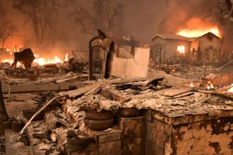 Scenes of destruction from Los Angeles wildfires