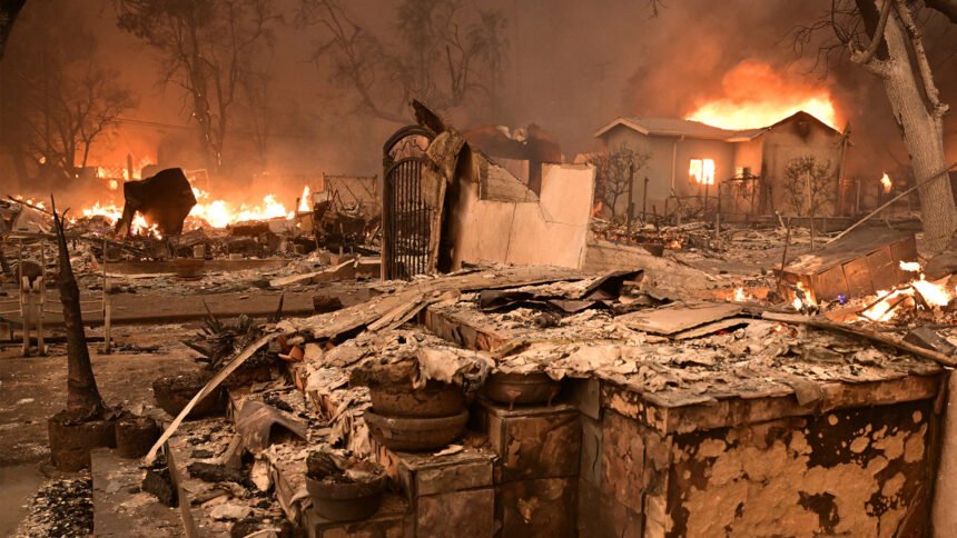 Scenes of destruction from Los Angeles wildfires