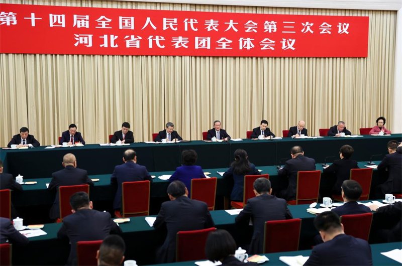 Chinese leaders join national lawmakers, political advisors in deliberation, discussions